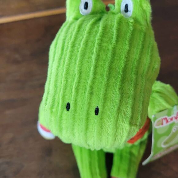 7" Sitting Oscar Alligator Monkeez & Friends Stuffed Animal with tag - Picture 6 of 7